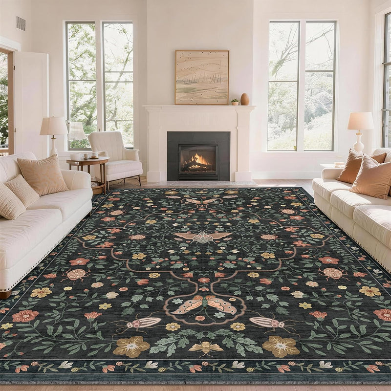 Rug Living Room Soft Washable Non Slip