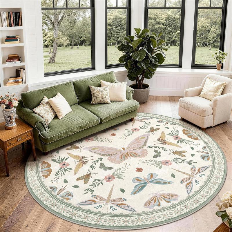 Rug Living Room Soft Washable Non Slip