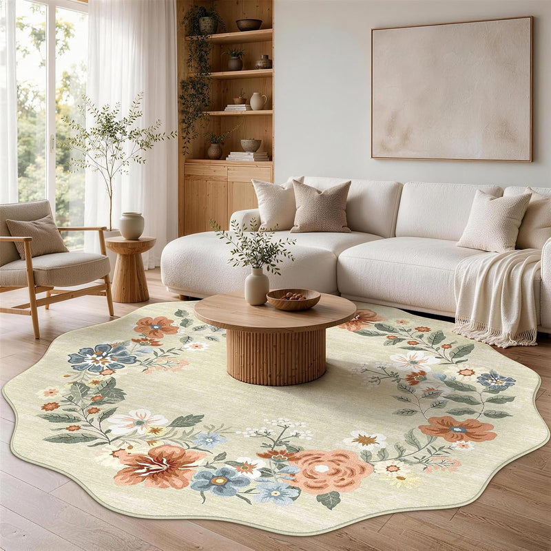 Rug Living Room Soft Washable Non Slip