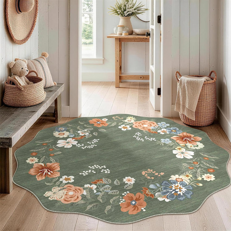 Rug Living Room Soft Washable Non Slip