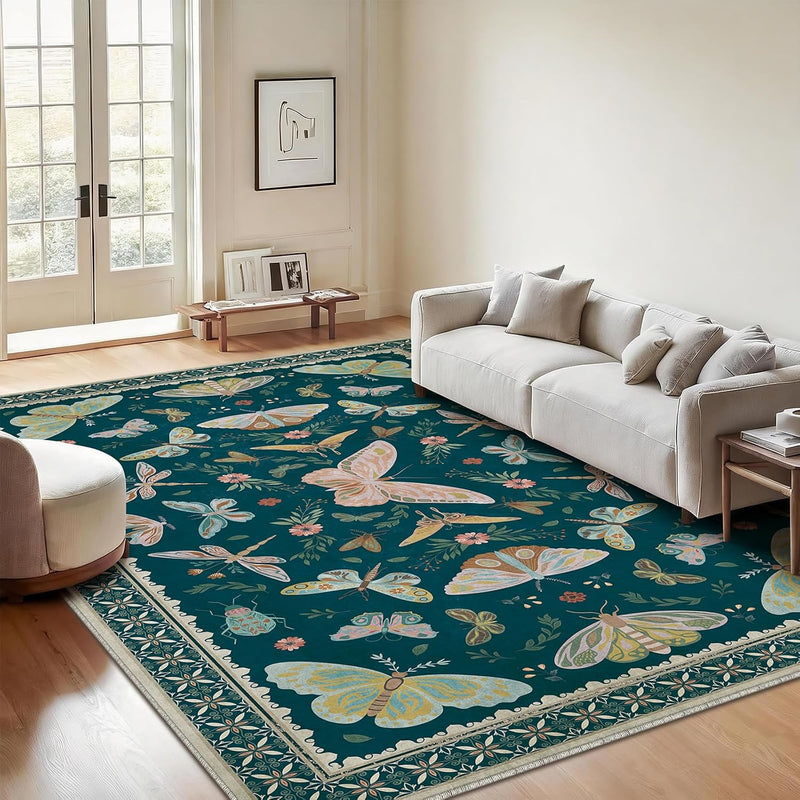 Rug Living Room Soft Washable Non Slip