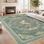 Rug Living Room Soft Washable Non Slip