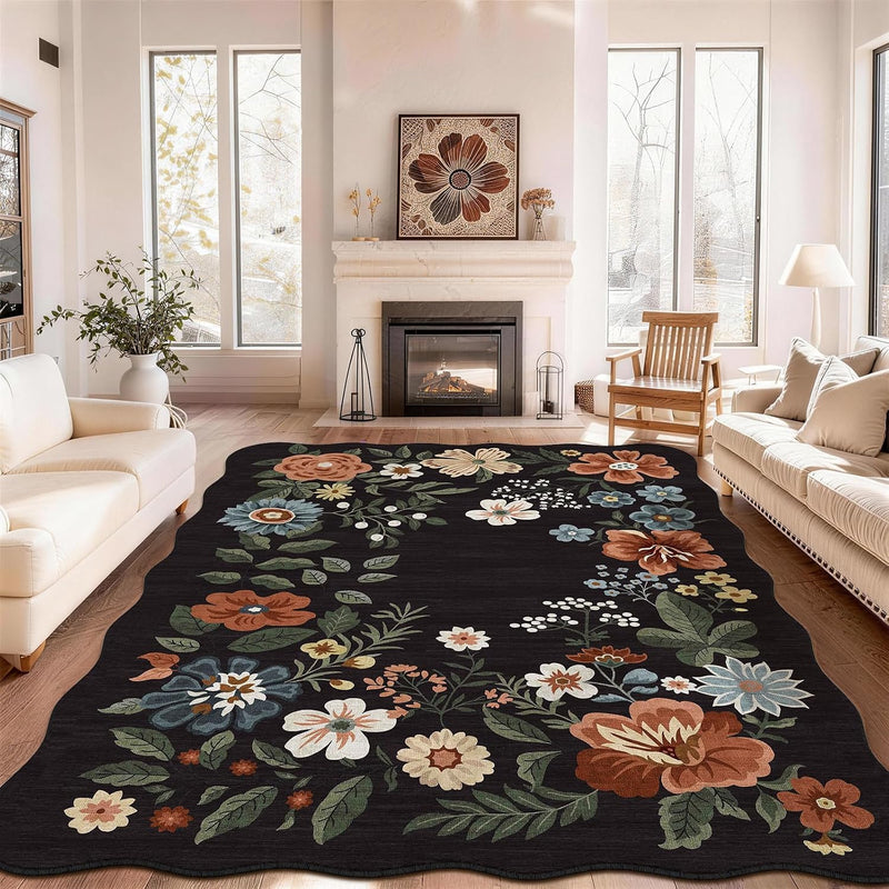 Rug Living Room Soft Washable Non Slip