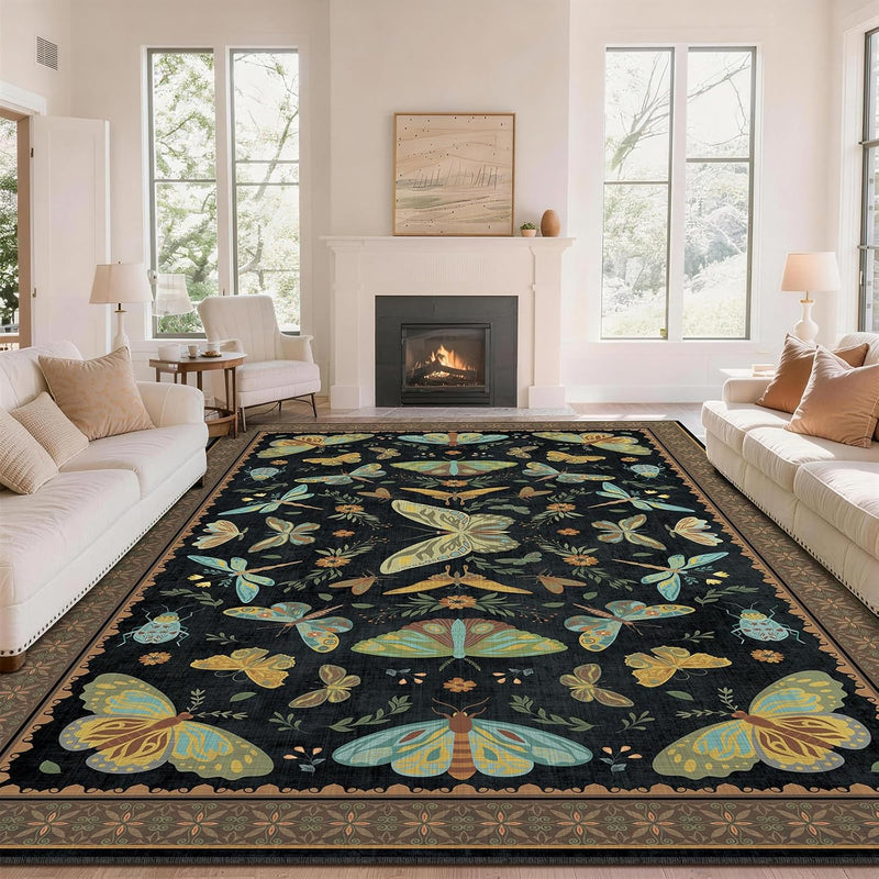 Rug Living Room Soft Washable Non Slip