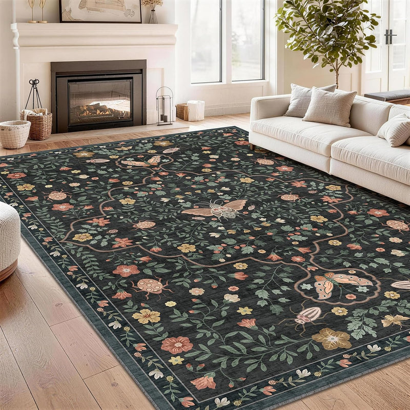 Rug Living Room Soft Washable Non Slip