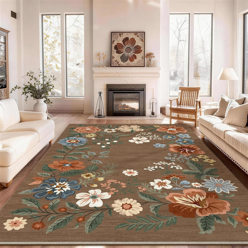 Rug Living Room Soft Washable Non Slip