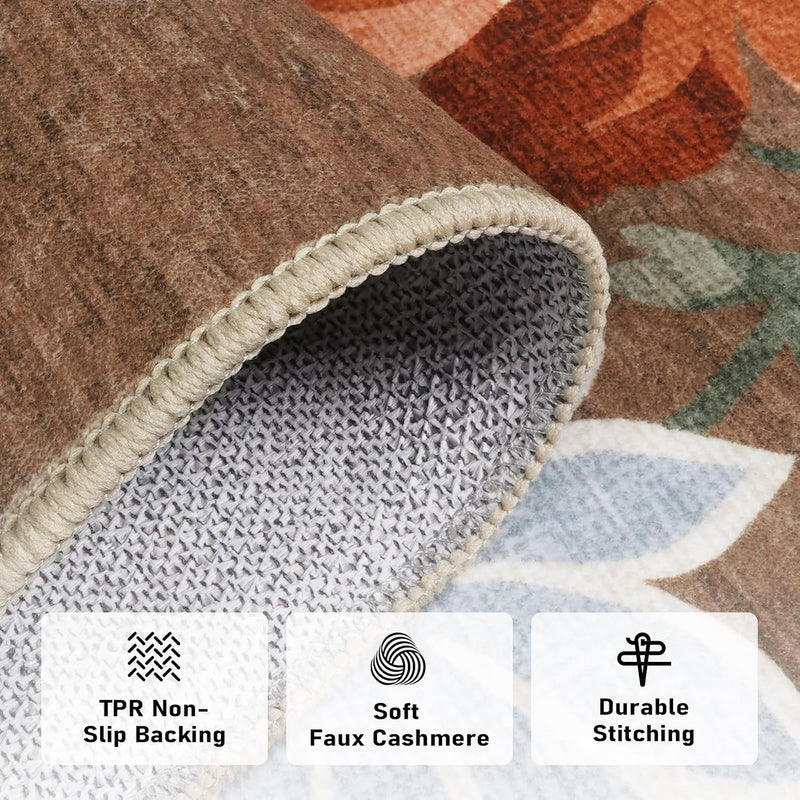 Rug Living Room Soft Washable Non Slip