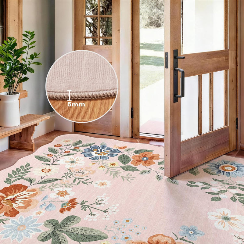 Rug Living Room Soft Washable Non Slip
