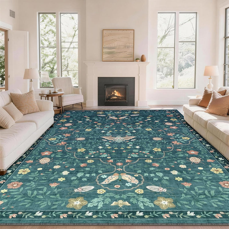 Rug Living Room Soft Washable Non Slip