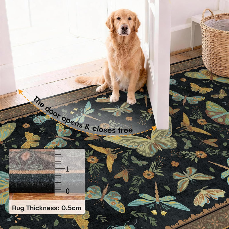 Rug Living Room Soft Washable Non Slip