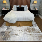 Rug Modern Abstract Textured Ombre Transitional Mixed Colour