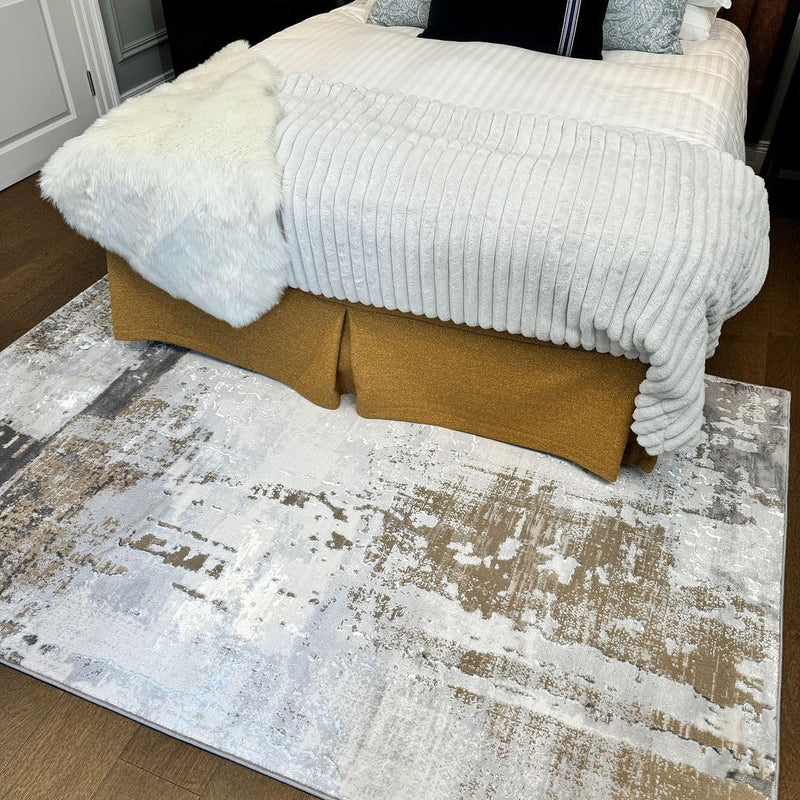 Rug Modern Abstract Textured Ombre Transitional Mixed Colour
