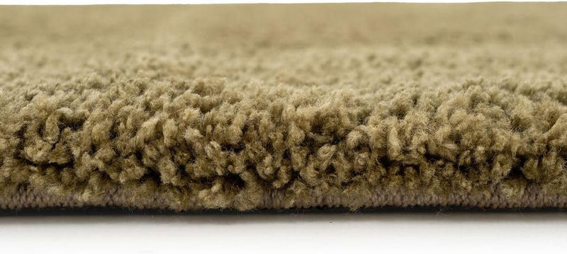 Sage Rug Plush Cotton-Backed Luxury Comfort Neutral Shaggy