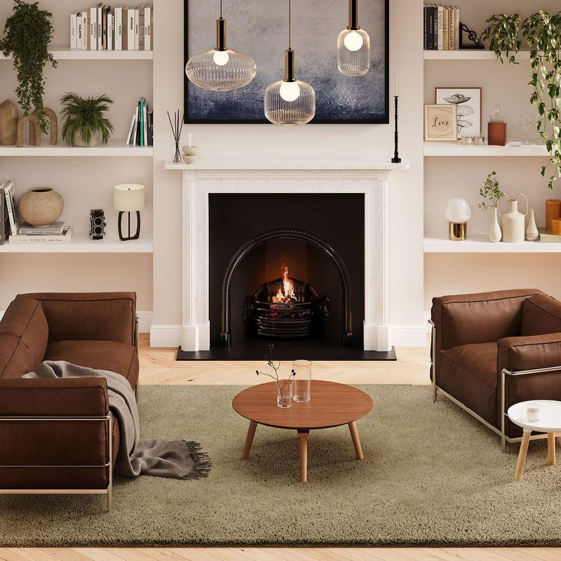Sage Rug Plush Cotton-Backed Luxury Comfort Neutral Shaggy