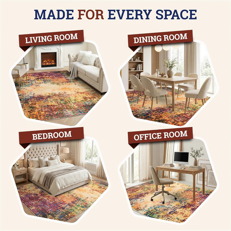 Rugs for Bedroom Living Room Extra Large