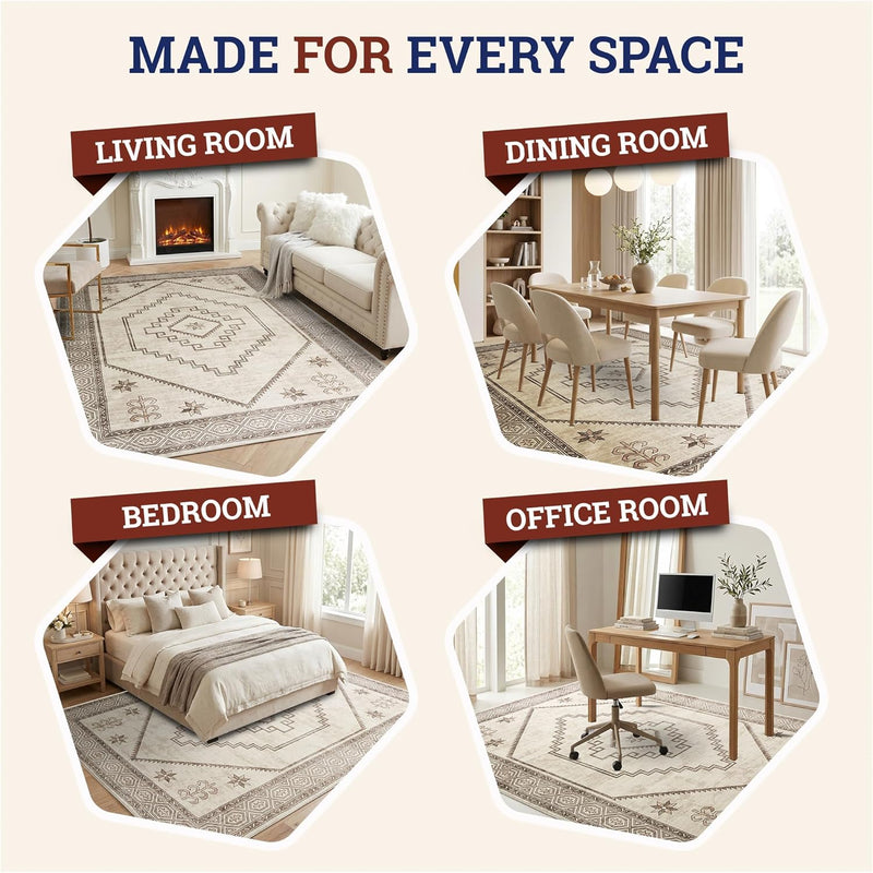 Rugs for Bedroom Living Room Extra Large