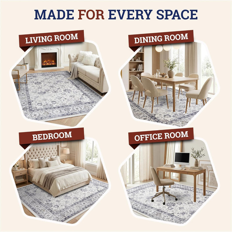 Rugs for Bedroom Living Room Extra Large