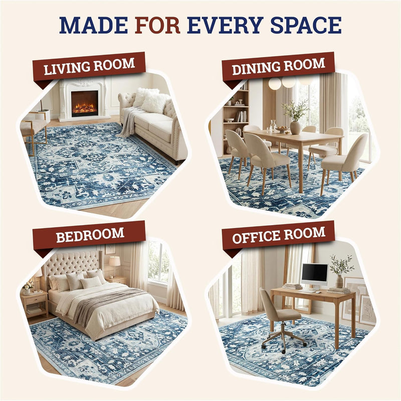 Rugs for Bedroom Living Room Extra Large