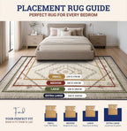 Rugs for Bedroom Living Room Extra Large