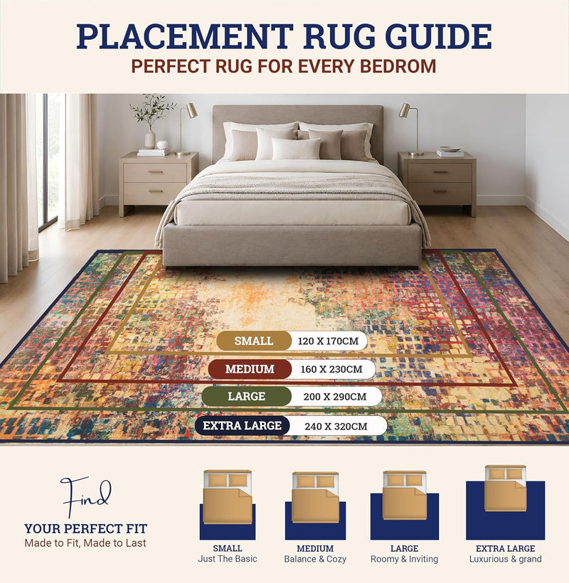Rugs for Bedroom Living Room Extra Large