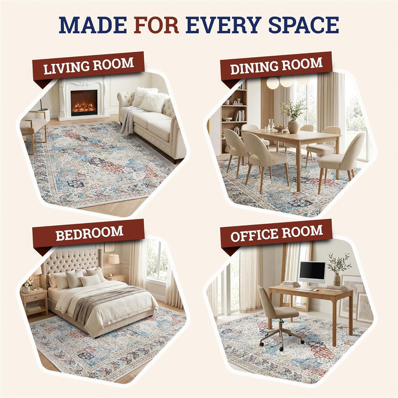 Rugs for Bedroom Living Room Extra Large