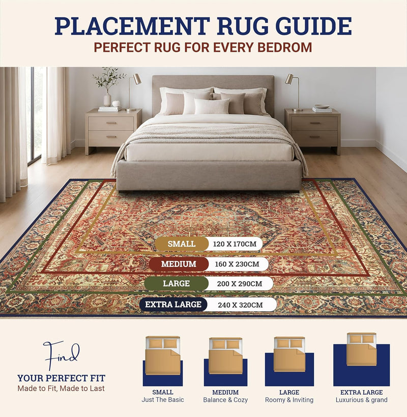 Rugs for Bedroom Living Room Extra Large