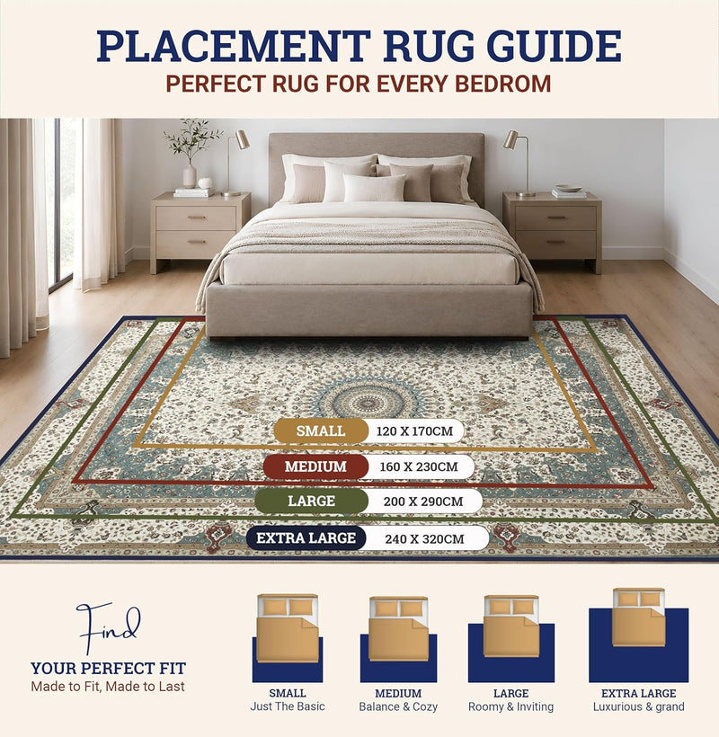 Rugs for Bedroom Living Room Extra Large