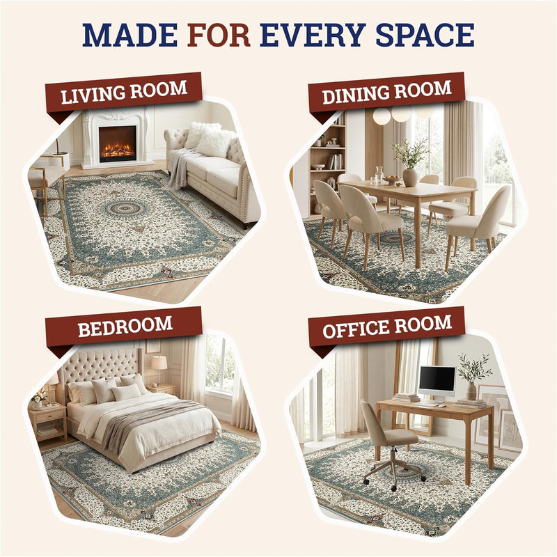 Rugs for Bedroom Living Room Extra Large