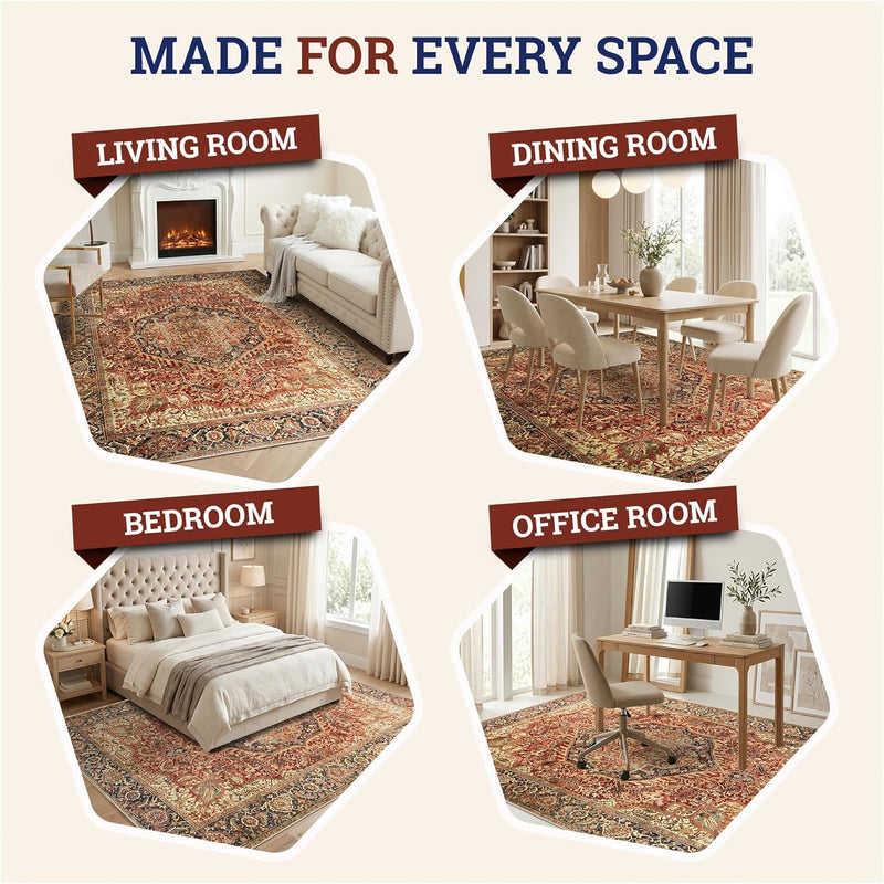 Rugs for Bedroom Living Room Extra Large