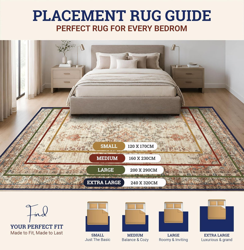 Rugs for Bedroom Living Room Extra Large