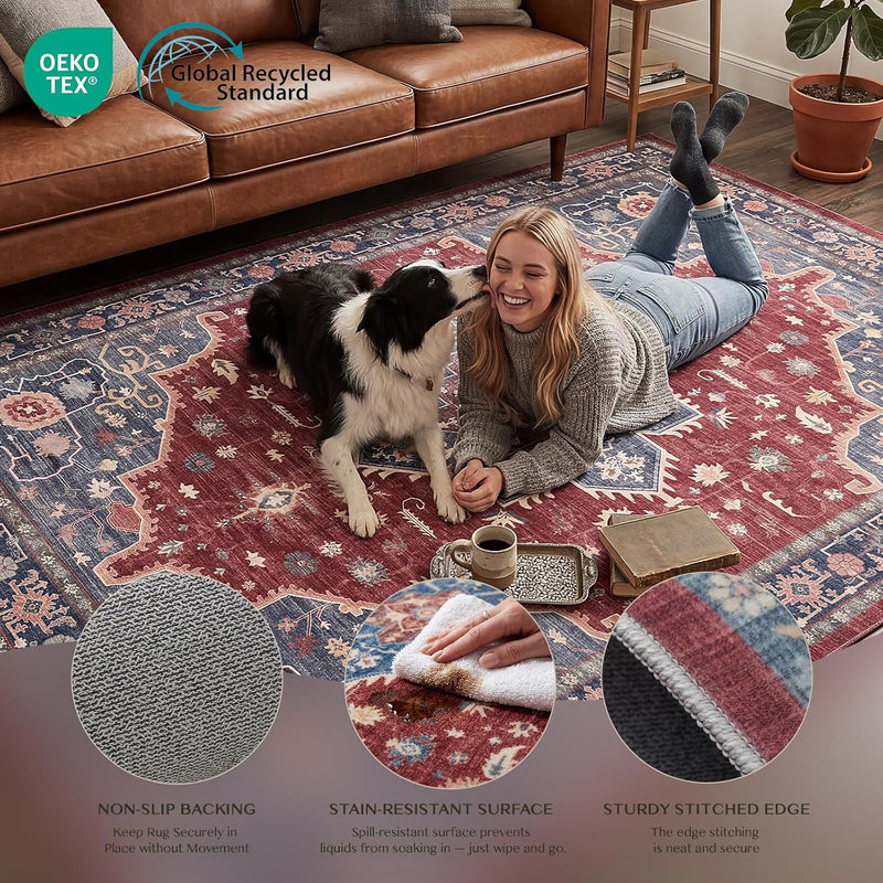 Rugs for Living Room Bedroom Extra Large