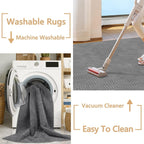 Rugs Living Room Washable Soft Fluffy Area