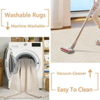 Rugs Living Room Washable Soft Fluffy Area