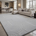 Rugs Living Room 3d Semicircular Pattern Area