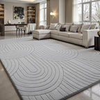 Rugs Living Room 3d Semicircular Pattern Area