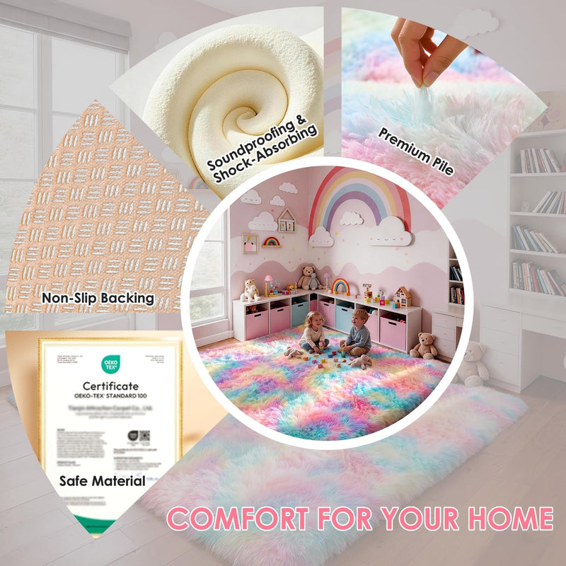 Rugs Living Room Anti Slip Carpet Machine
