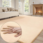 Rugs Living Room Area Faux Bunny Fuzzy