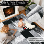 Rugs Living Room Area for Bedroom Anti-Slip