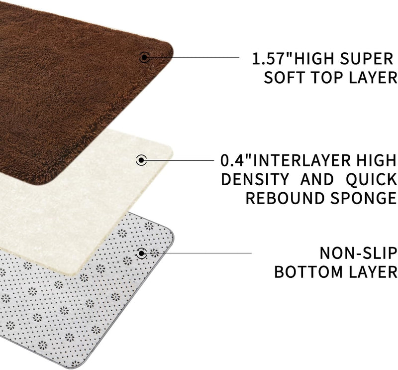 Large Rugs Living Room Shaggy for Bedroom