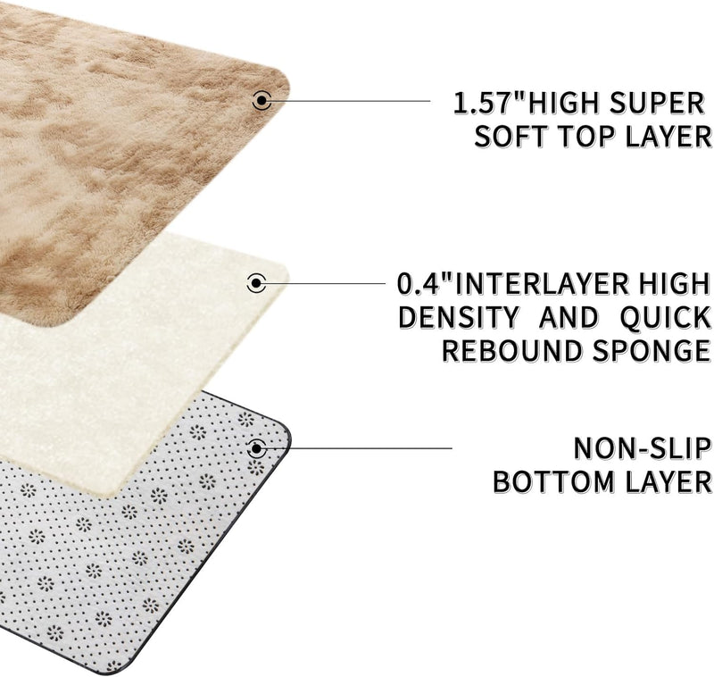 Large Rugs Living Room Shaggy for Bedroom