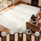 Rugs Living Room - Area for Bedroom Washable
