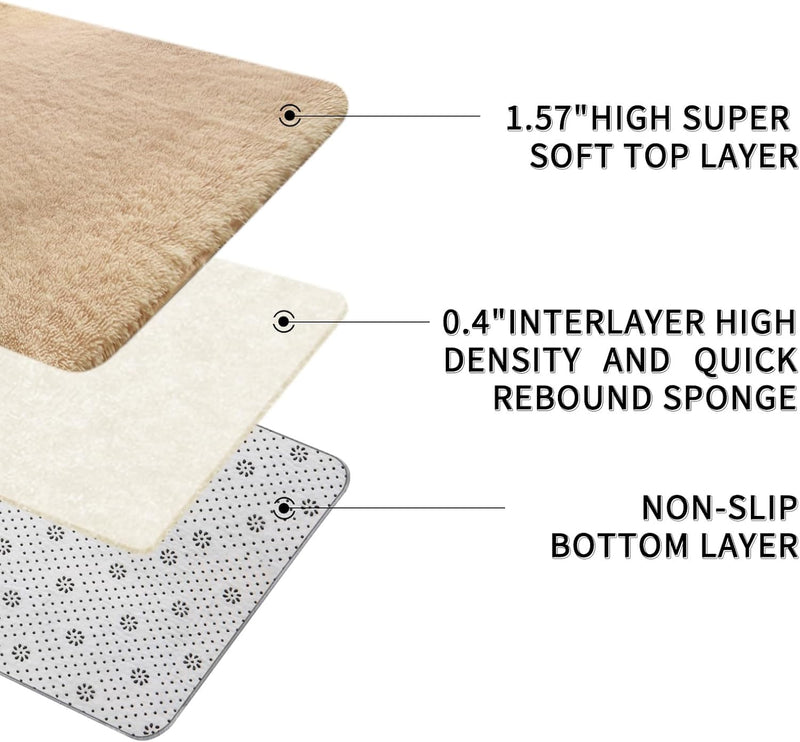 Large Rugs Living Room Shaggy for Bedroom