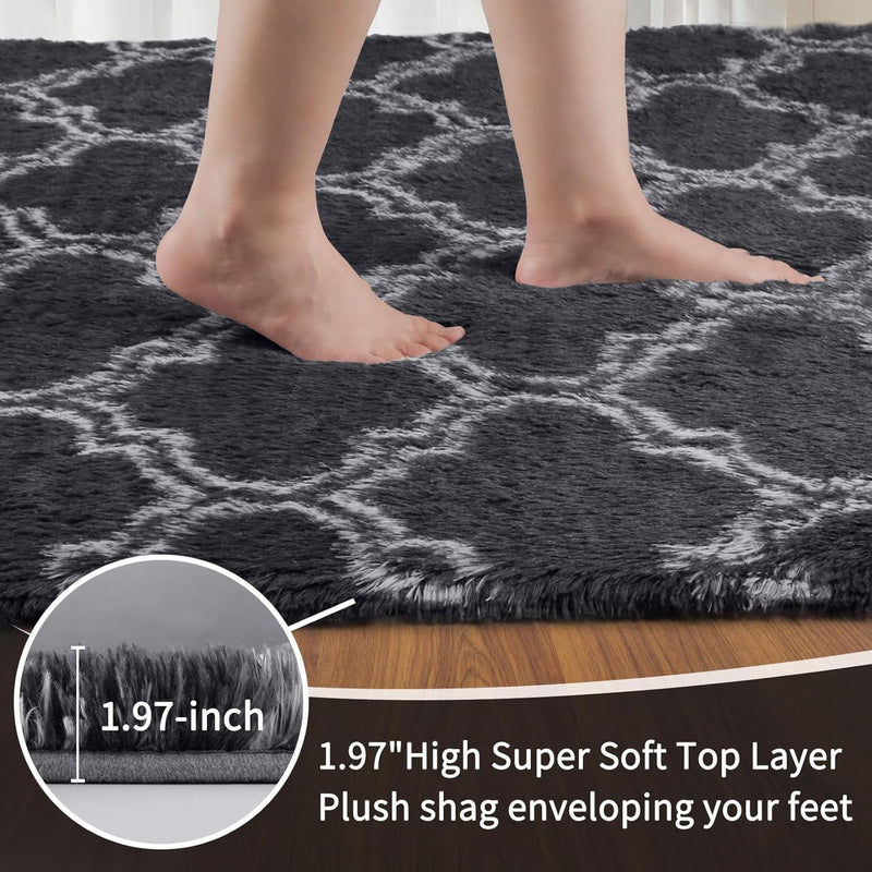 Large Rugs Living Room Shaggy for Bedroom