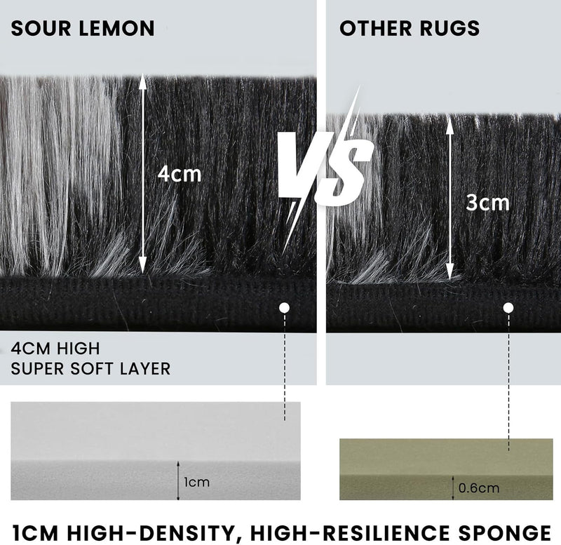 Large Rugs Living Room Shaggy for Bedroom