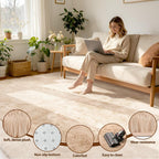 Rugs Living Room - Area for Bedroom Washable