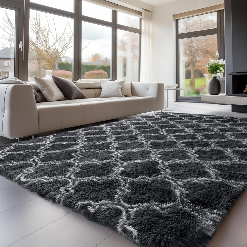 Large Rugs Living Room Shaggy for Bedroom