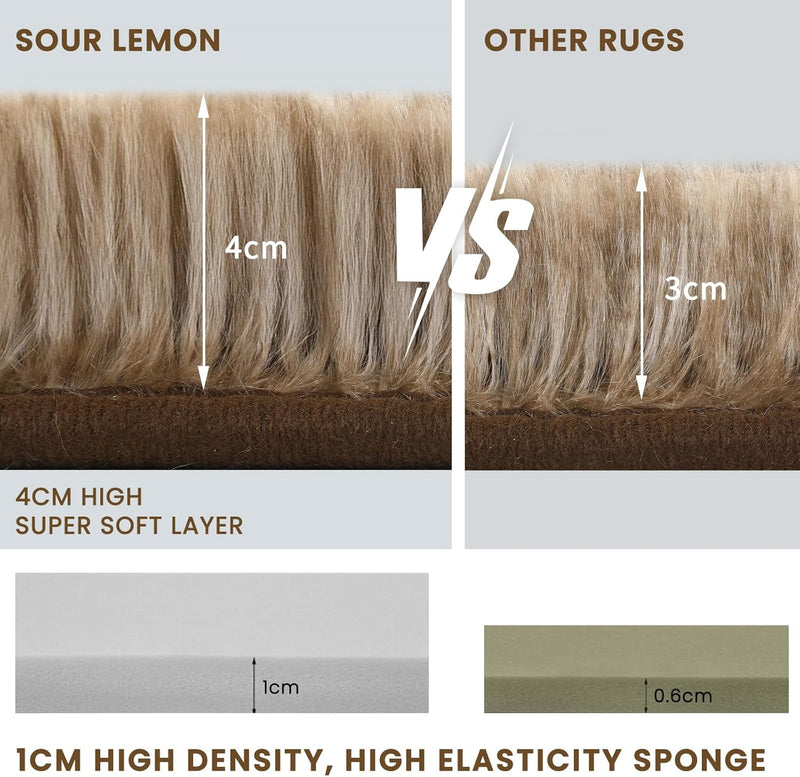 Large Rugs Living Room Shaggy for Bedroom
