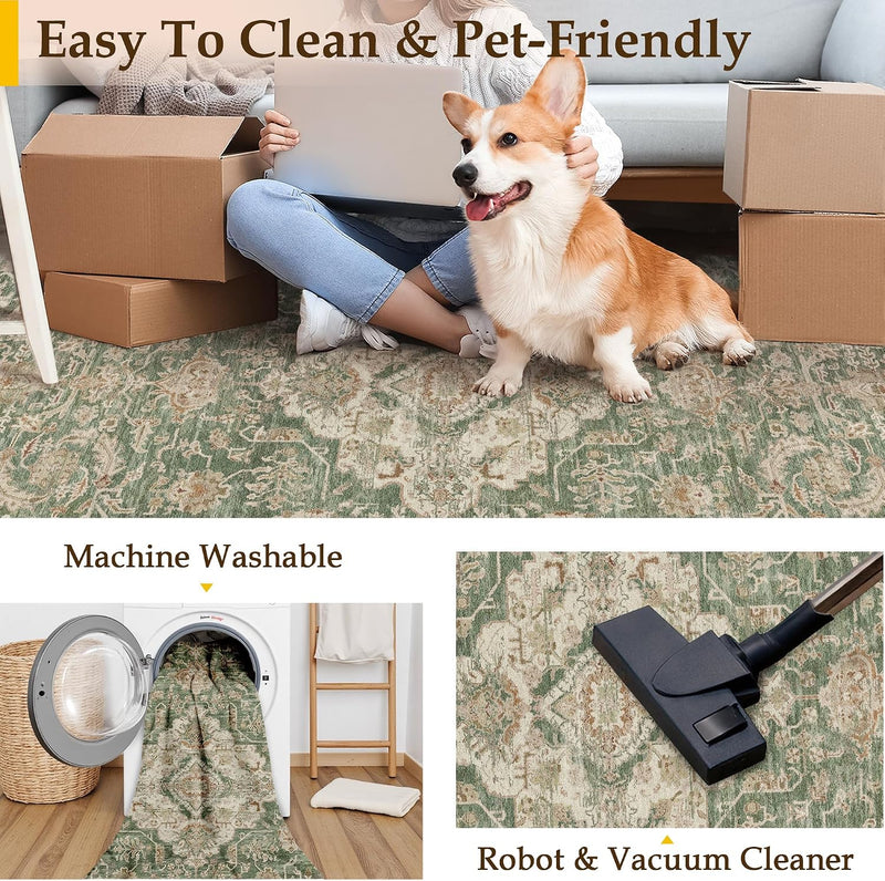Rugs Living Room Area Rug Bedroom Large Washable