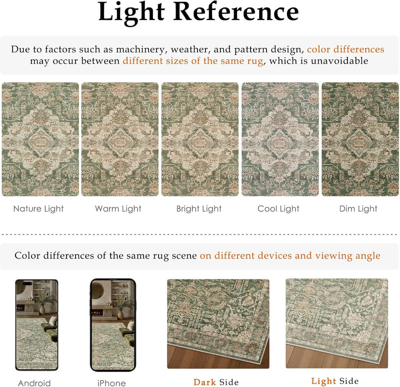 Rugs Living Room Area Rug Bedroom Large Washable