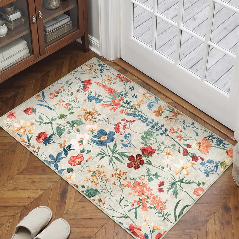 Rugs Living Room Area Rug Floral